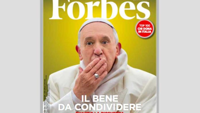 El Papa protagoniza portada de la revista Forbes