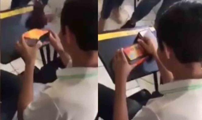 Estudiantes hacen coperacha para regalar celular a compañero (Vídeo)