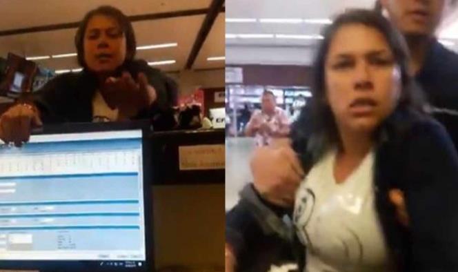 Mujer llega tarde al aeropuerto, se enoja y causa destrozos