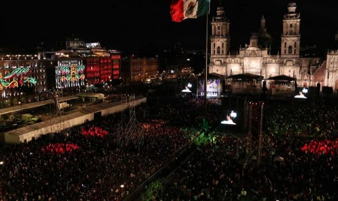 80 mil llegan al Zócalo para el Grito de Independencia