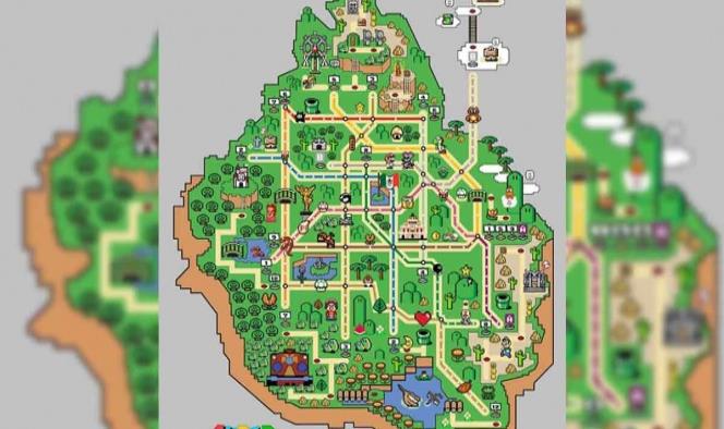 Se inspira en Super Mario World para crear mapa del Metro