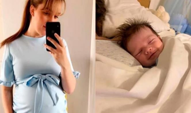 Bebé se despide de su mamá fallecida durante el parto con hermosa sonrisa