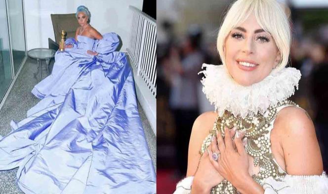 Subastarán vestido que uso Lady Gaga en los Globos de Oro