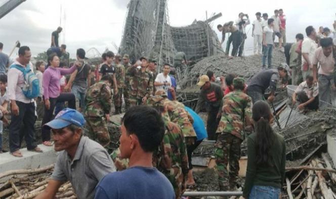 Derrumbe de templo budista deja 3 muertos en Camboya