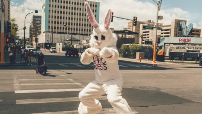 Feroz pelea callejera entre un conejo de Pascua y una pareja en EE.UU.