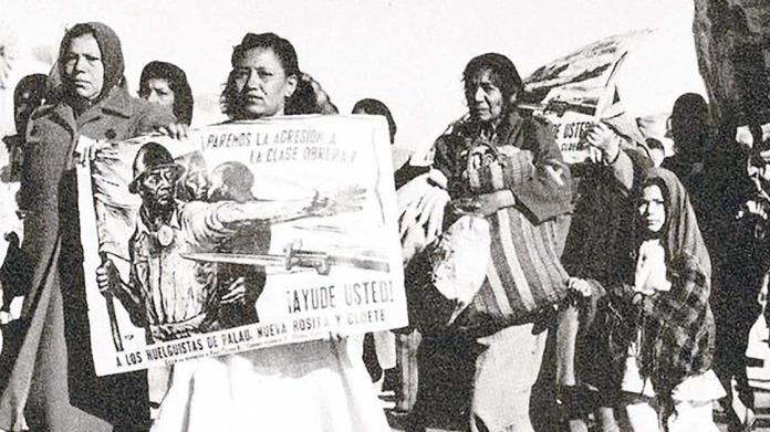 La marcha del hambre sobre desierto y nieve