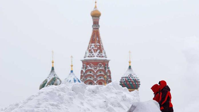 Acumula Moscú 70 cm de nieve