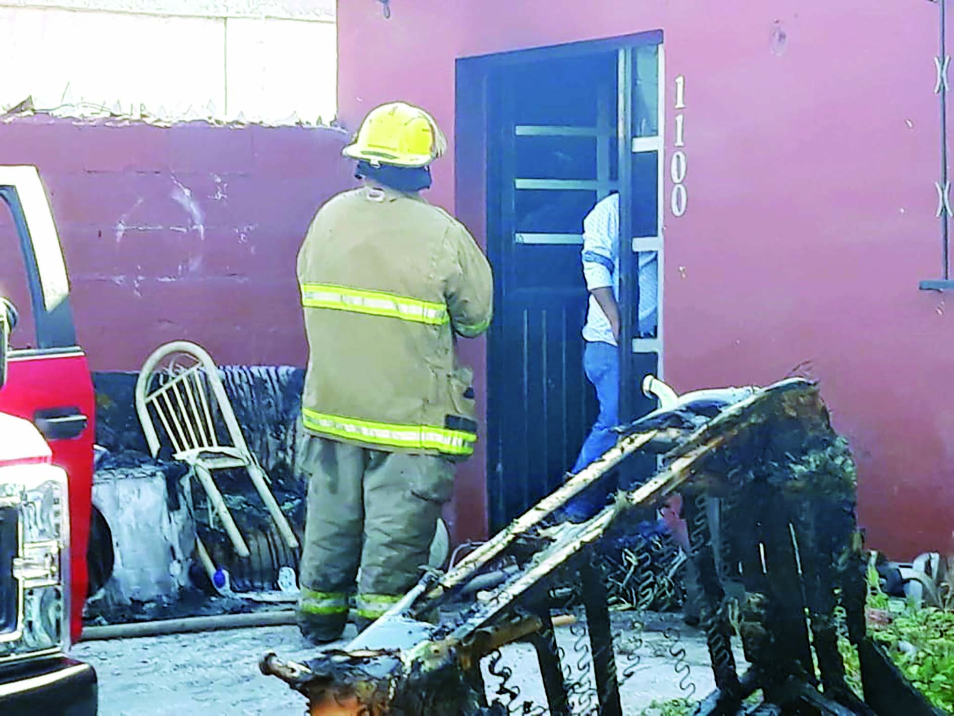 Se incendia casa en la Mayo