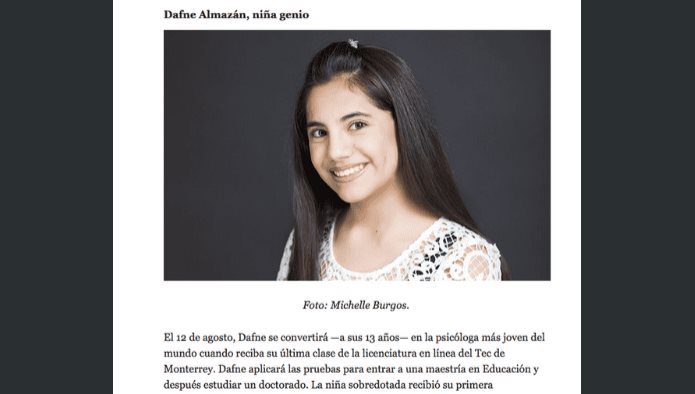 Mexicana de 17 años entra a posgrado en Harvard