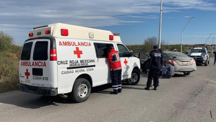 Accidente ocasiona lesiones a una dama