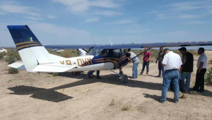 Reportan aterrizaje forzoso de avioneta en Mina