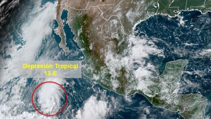 Depresión Tropical 13-E se forma al sur de Baja California Sur