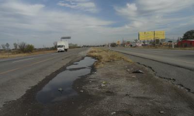 Nivelarán carretera 57 frente a ejido 1 de Mayo