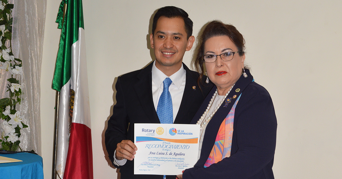 Club Rotario Empresarial Piedras Negras realizan cambio de mesa directiva