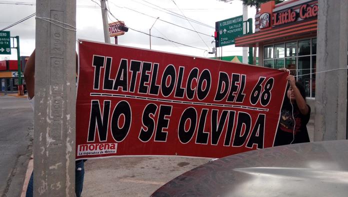 Recuerdan la Matanza de Tlatelolco
