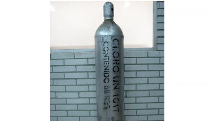Alertan por robo de cilindro de cloro en gas