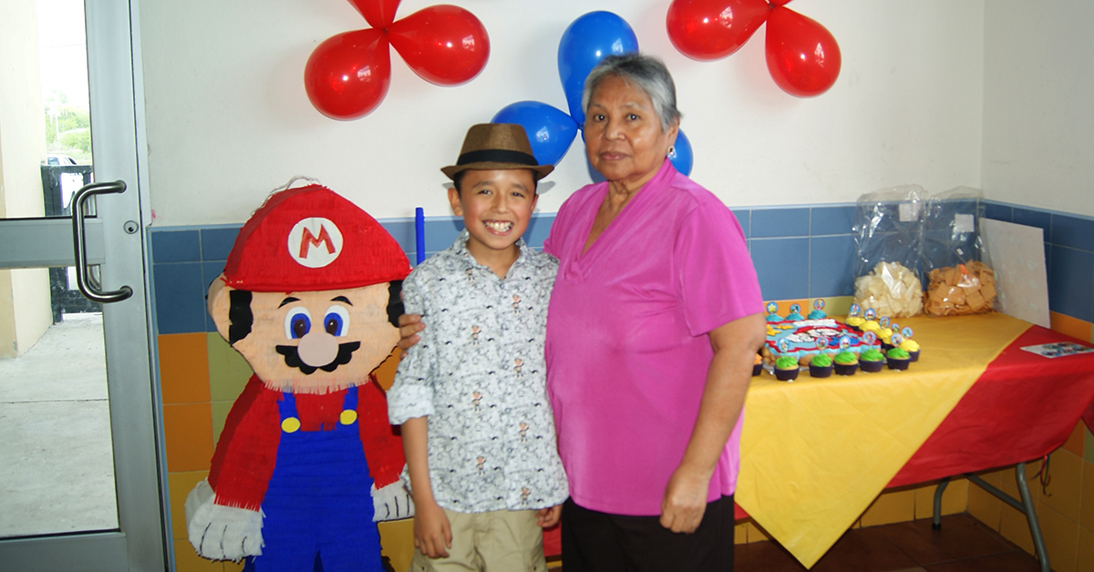 Con “Mario Bros” festejó en grande su cumpleaños