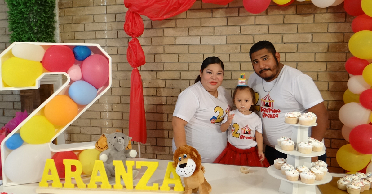 Aranza Chávez celebra sus dos añitos