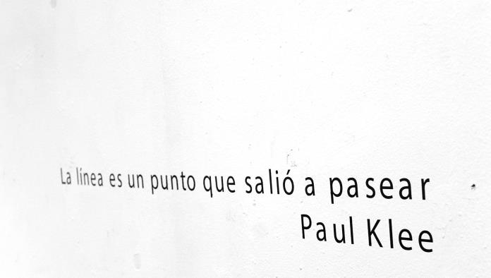 “El dibujo es una línea que sale a pasear”