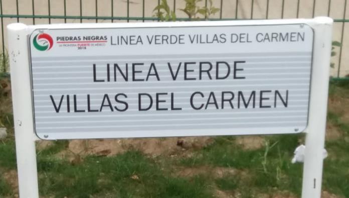 Recorrido por parque lineal de la colonia Villas del Carmen