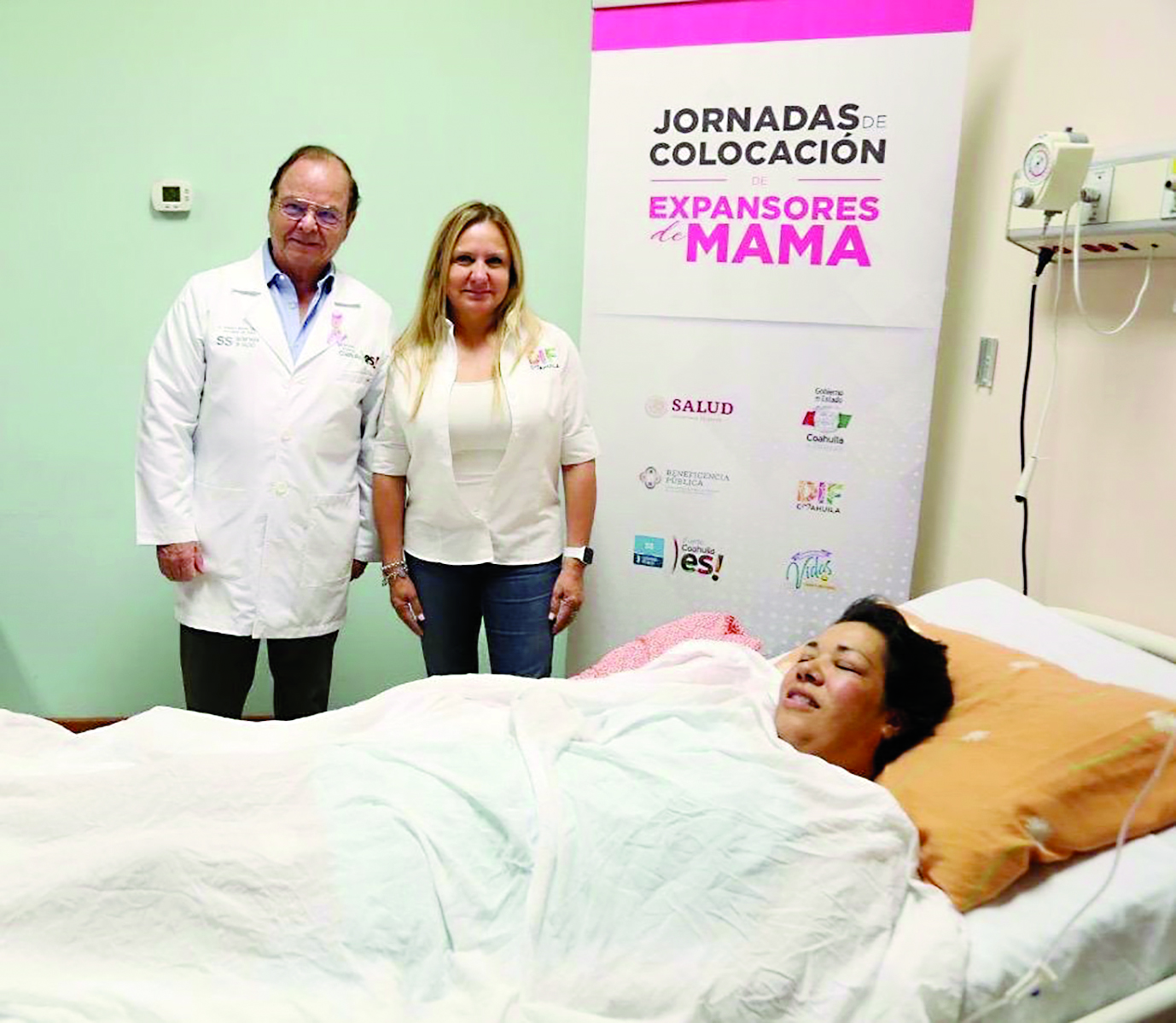 Visita Marcela a mujeres con expansor de mamas