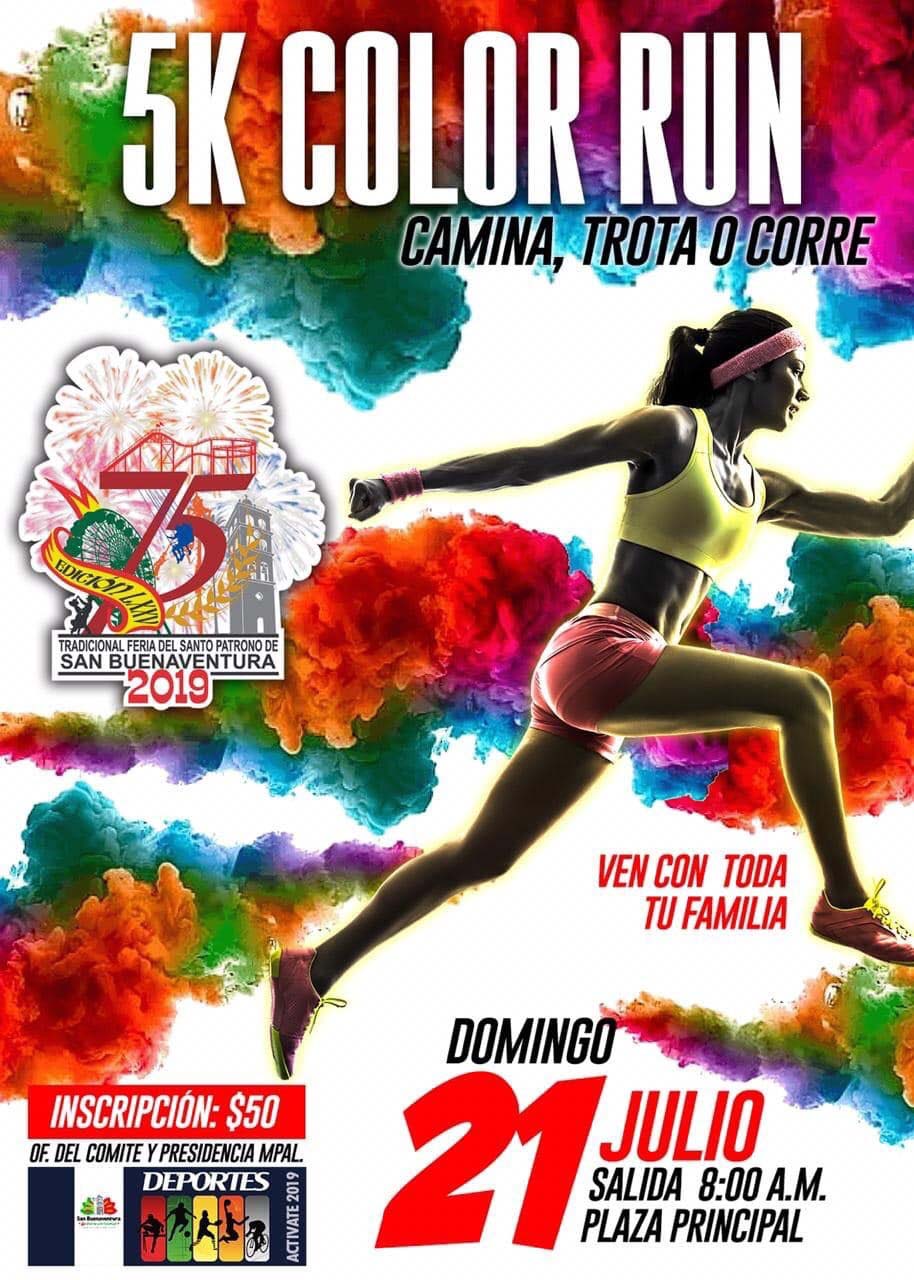 Vivirá San Buena segundo The Color Run 5k