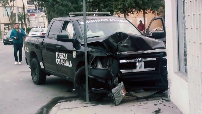 Choca patrulla de Fuerza Coahuila
