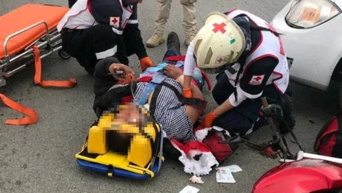 Ante el Ministerio Público accidente donde participó motociclista