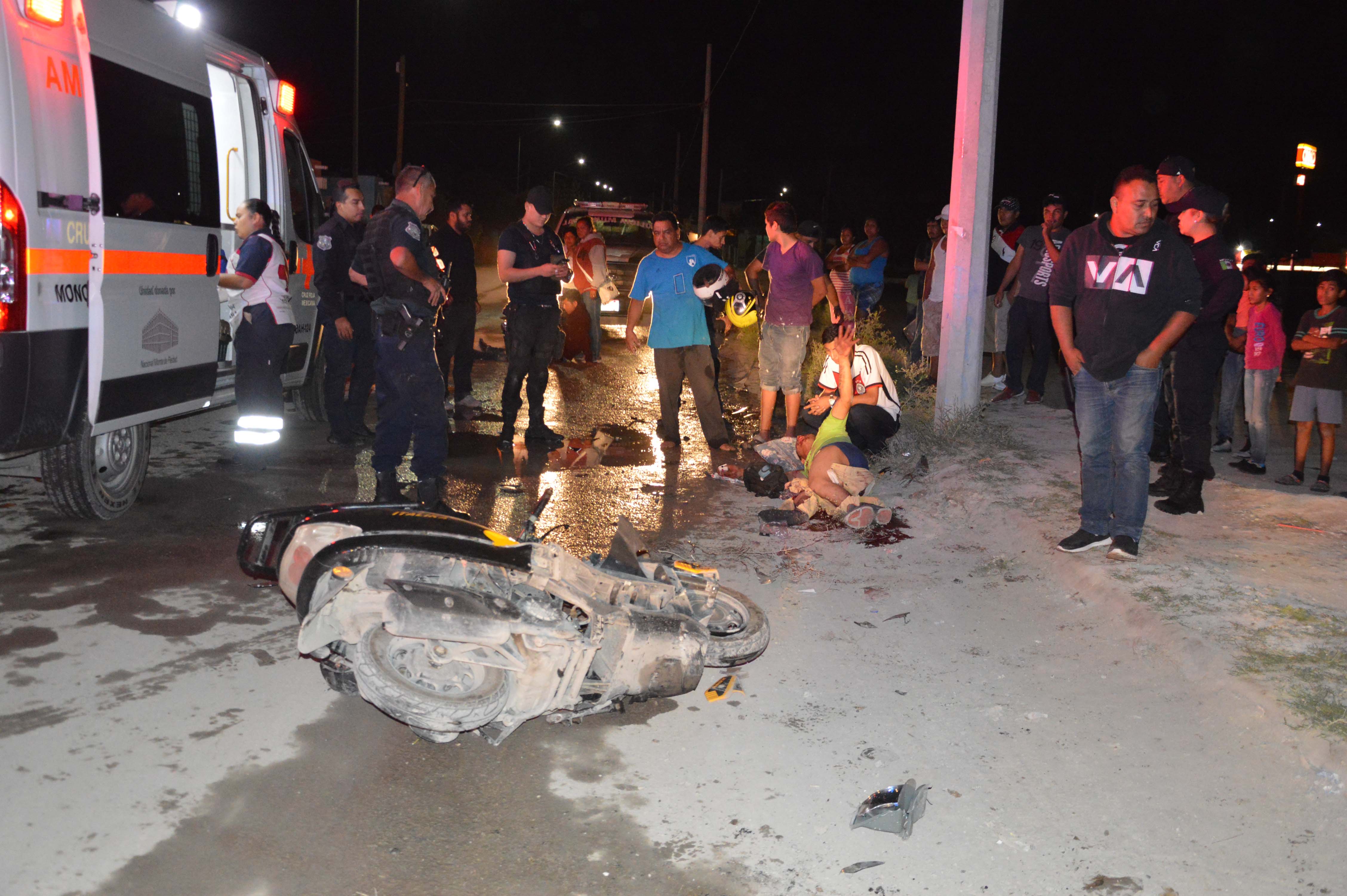 ¡Atropellan a  motociclistas!