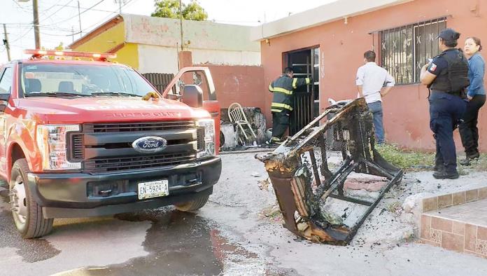 Se incendia casa en la Mayo