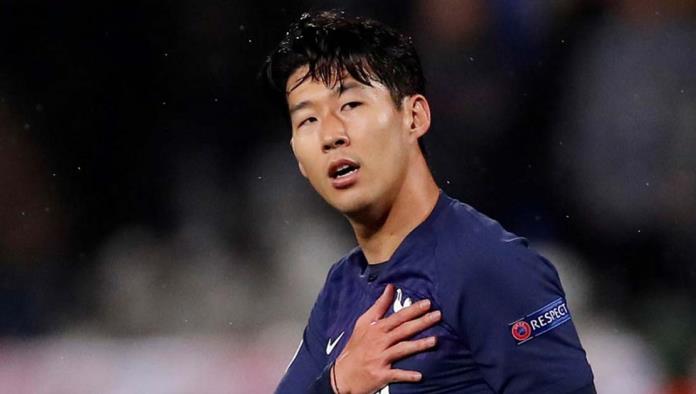 Son Heung-Min dedica festejo de gol a André Gomes