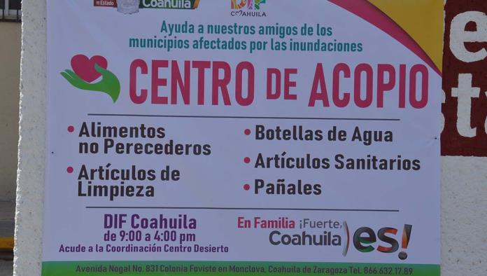 Abre DIF Coahuila centro de acopio