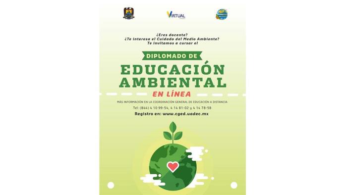 Invitan a Diplomado de Educación Ambiental