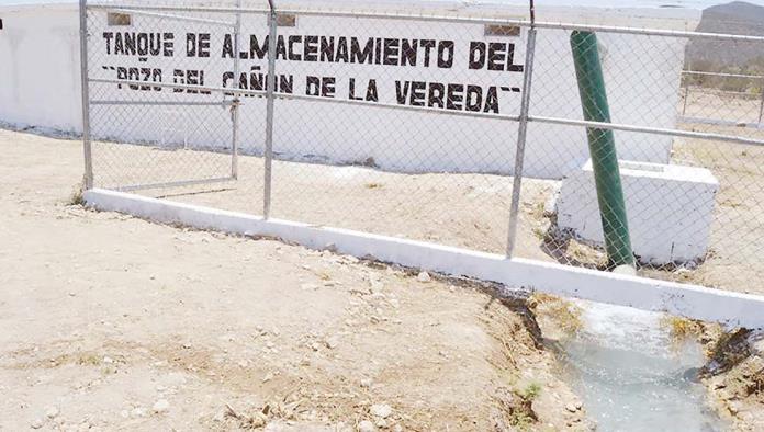 Casi listo pozo de agua “Cañón de la Vereda”