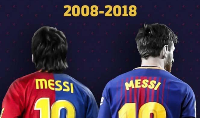 Messi cumple una década