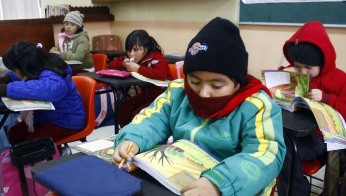 Por frío sin ausencias en escuelas