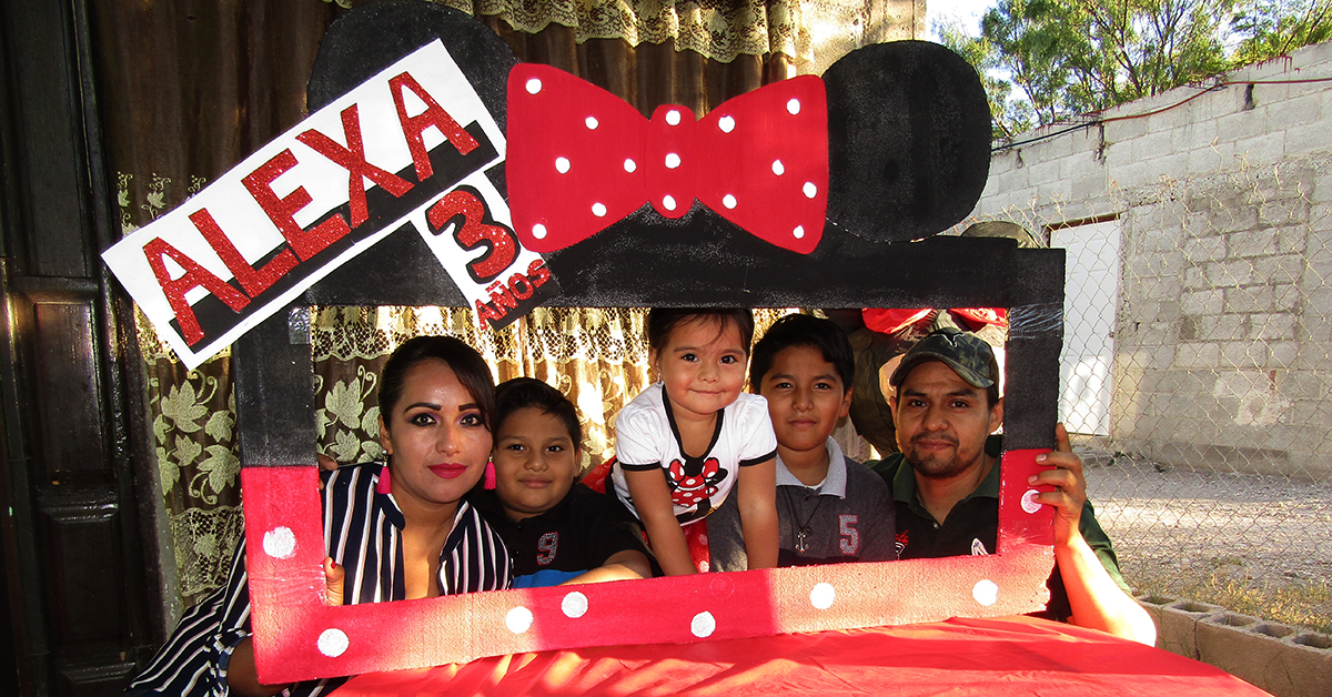 Minnie Mouse en la fiesta de Alexa