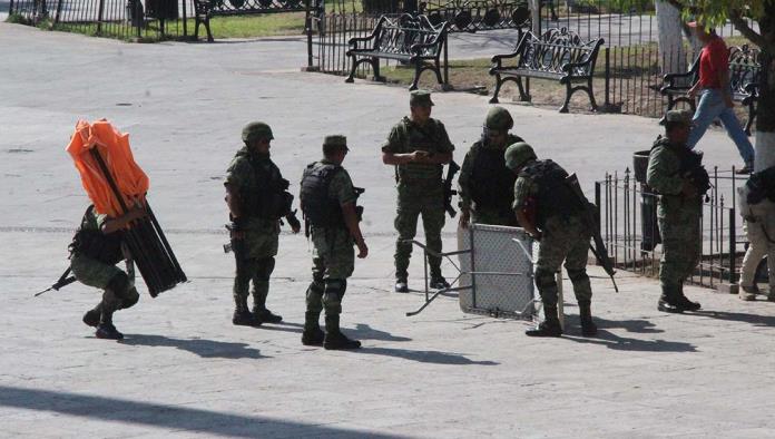 Movilizan granadas a soldados