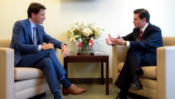 EPN y Trudeau conversan sobre el TLCAN