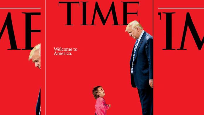 Dedica TIME su portada a Trump y a niña separada de su madre