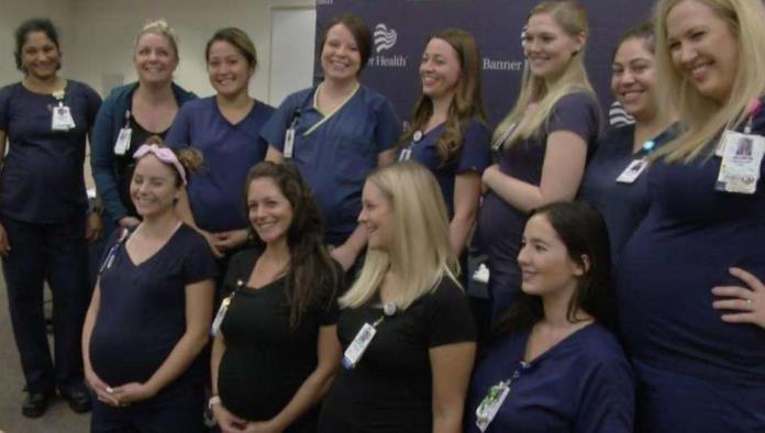 16 enfermeras de un mismo hospital embarazadas