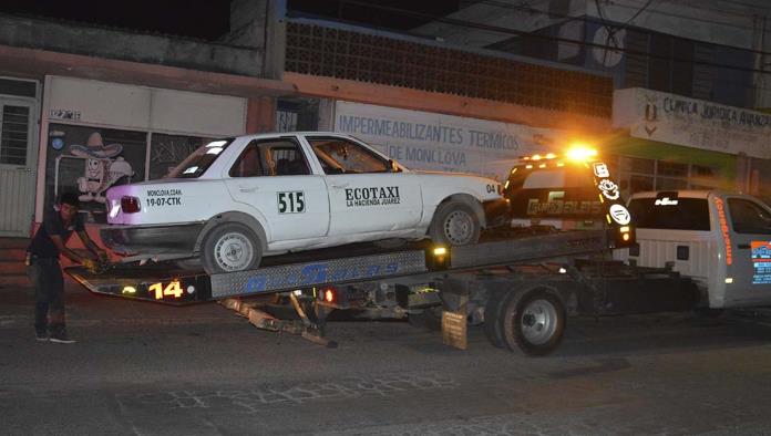 Detienen 4 taxistas