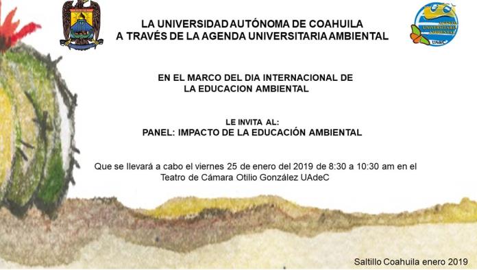 Realizará panel de impacto de la Educación Ambiental