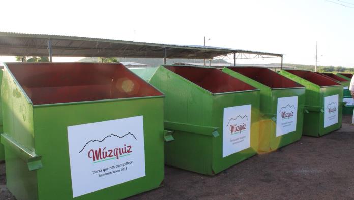 Llegan 150 contenedores al municipio de Múzquiz