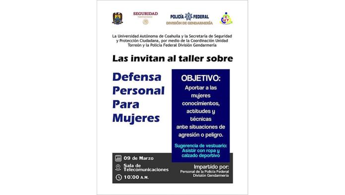 Invita UA de C a Taller de defensa personal