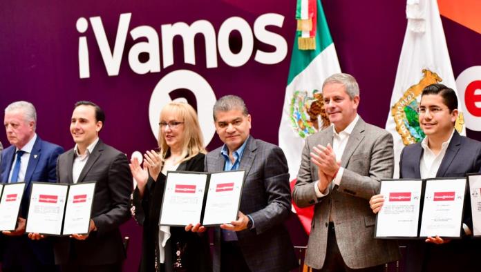 POR COAHUILA, ESTADO Y MUNICIPIOS FIRMAN ‘VAMOS A MICHAS’