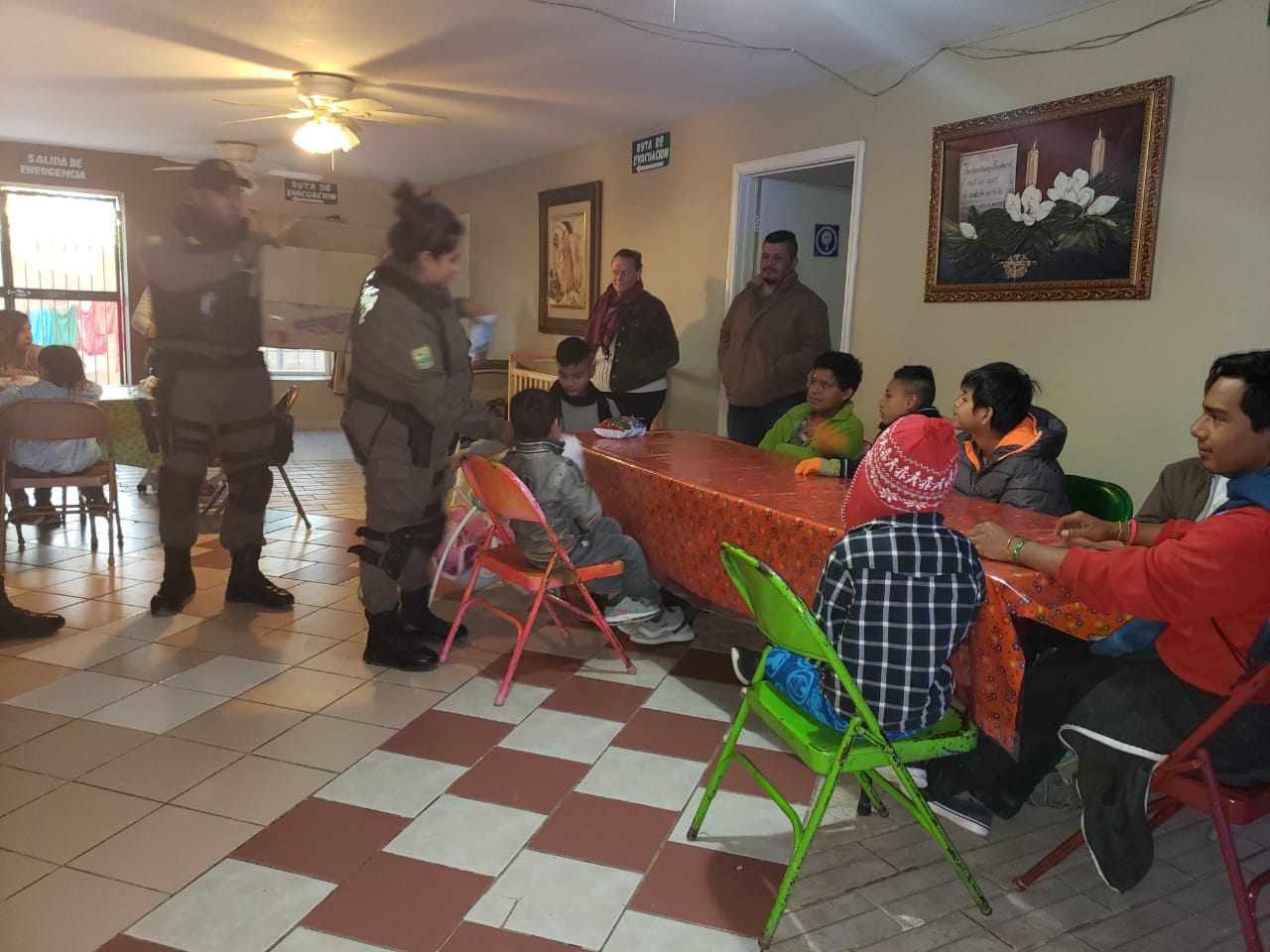 Convive Seguridad Pública del Estado con ñiños de Casa Hogar