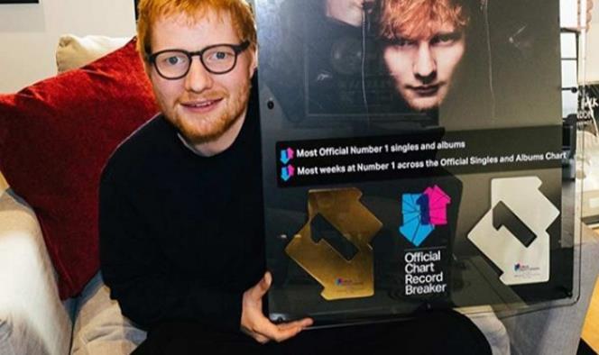 Nombran a Ed Sheeran como el artista de la década en Reino Unido