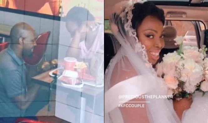 Se rieron de ellos por comprometerse en KFC, pero su boda fue de cuento