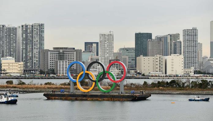 Llegan los anillos olímpicos a Tokio